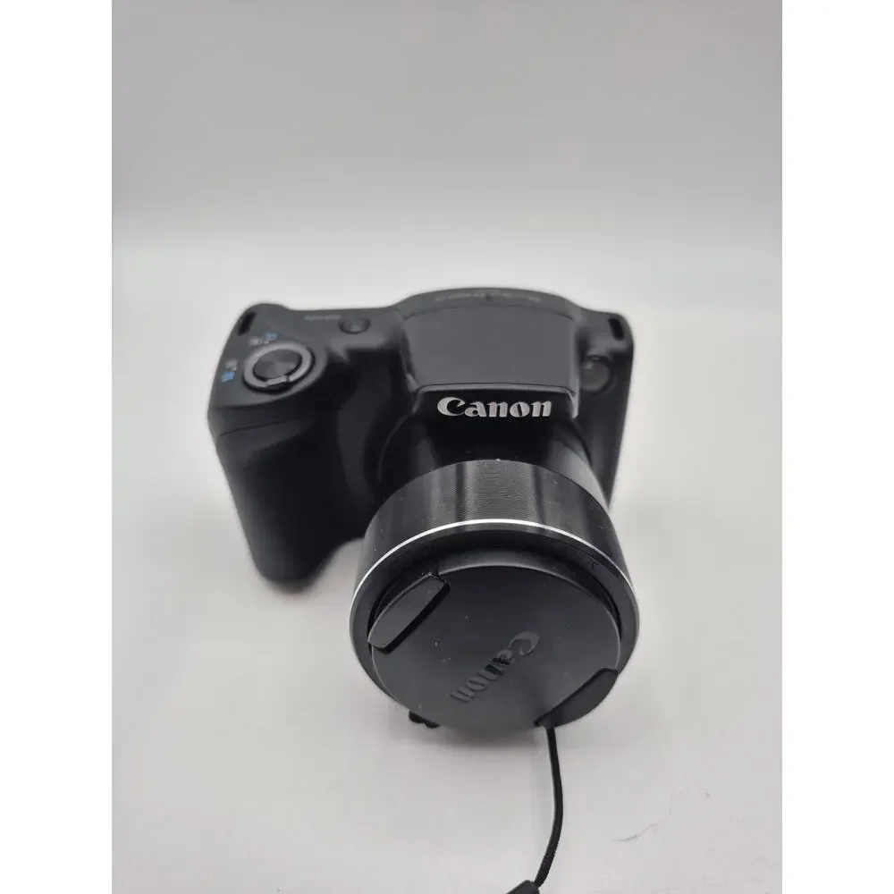 Canon PowerShot SX420 IS 20.0 MP Black Digital Camera w/ Battery/Charger Tested